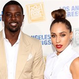 Lance Gross se svou manelkou Rebeccou.