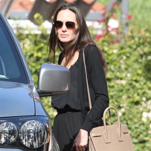 Angelina Jolie psob strhan.