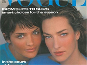 Tatjana Patitz (vpravo) na obálce Vogue v roce 1994.