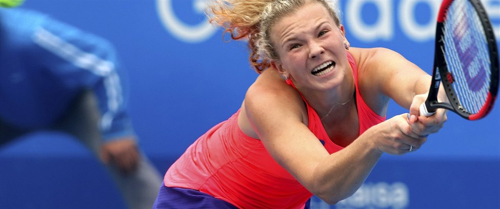 Kateina Siniaková v en enu hrála tetí finále na okruhu, poprvé zvítzila.