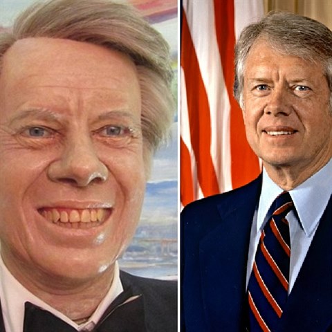 Prezident Jimmy Carter a jeho zl psychopatick dvoje s plnem zavradit co...
