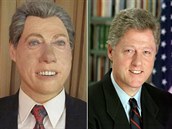 Bill Clinton podle autora jeho figuríny nejspíe trpí mikrocefalismem a demencí.