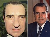 Richard Nixon nebyl dvakrát populárním prezidentem, ale zpodobnní nosáe po...