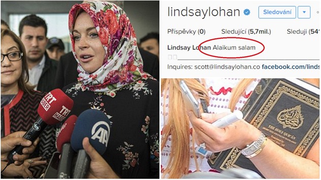 Ve nasvduje tomu, e Lindsay Lohan konvertovala k islámu!