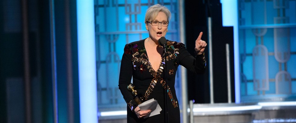 Meryl Streep stál odváný výrok Trumpovu píze.