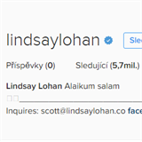 Lohanov si smazala z Instagramu vechny pspvky. Zstalo toto.