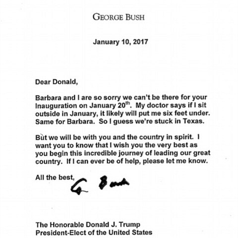 Navzdory vnmu zdravotnmu stavu se George Bush st. omluvil z inaugurace s...