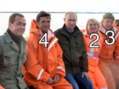 Putin bhem plavby na Ilmeském jezee s místními rybái. Jedná se ale skuten...