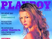 Jana tefánková na titulní stránce Playboye.