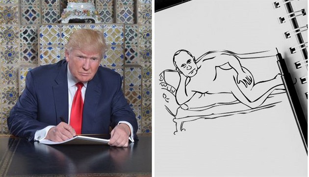 Donald Trump ve skutenosti nepe, ale kresl Vladimra Putina jako jednu  z...