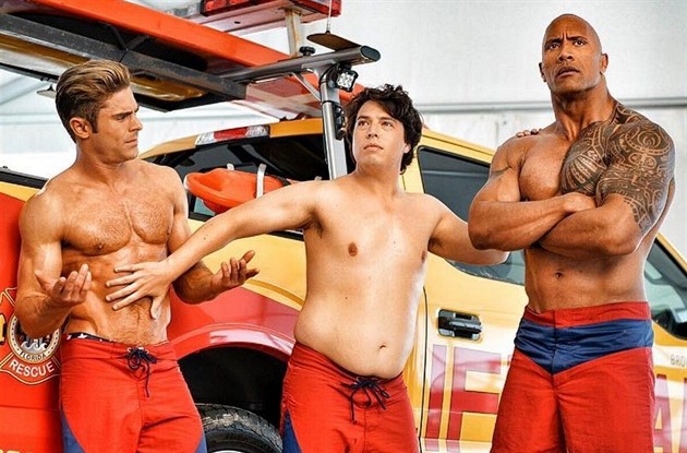 Zac Efron, Jon Bass, Dwayne Johnson