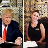 Nkdo objevil, e Trump na fotku pzoval v recepci hotelu. e by zrovna tam...