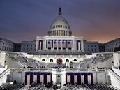 Washingtonský Kapitol ve slavnostním hávu.