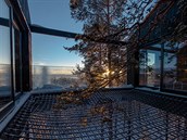 Ubytování nabízí také kouzelné výhledy na Laponsko.