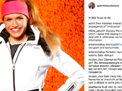 Gabriela Koukalová dostává na svém Instagramu co proto od ruských fanouk.