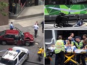 V australském Melbourne vjel ílený idi autem do davu lidí na autobusové...