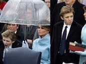 Díky tomu, e zlobil na prezidentské inauguraci svého otce byl Barron Trump...