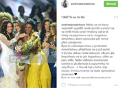 Andrea se podlila o své dojmy z Miss Universe na sociální síti.