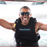 Barack Obama si užívá klidu a pohody.