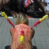 Krvavý protest v Kolumbii proti býčím zápasům vypadal poněkud drasticky.
