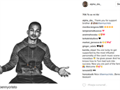 Alpha Dia si na svj Instagram pesdílel píspvek Bena Cristovaa, který se na...