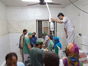 Polní nemocnice Léka bez hranic v afgánském Kundúzu.