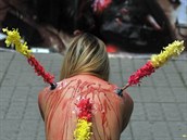 Krvavý protest v Kolumbii proti býím zápasm vypadal ponkud drasticky.
