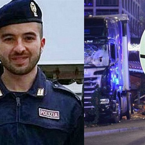 Policist Luca Scat (na snmku vlevo) a Cristiano Movio zastelili obvanho...
