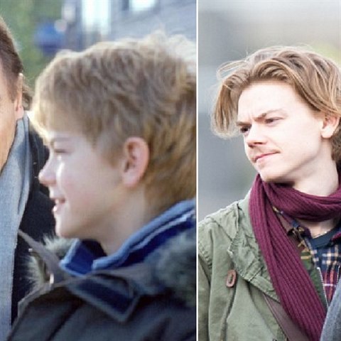 Neeson hrl ovdovlho otce Daniela a Brodie Sangster jeho tinctiletho syna...