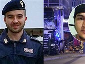 Policisté Luca Scatá (na snímku vlevo) a Cristiano Movio zastelili obávaného...