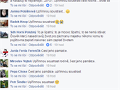 Diskuze na facebookové stránce poáry.cz je opravdu zaplavená kondolenními...