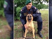 Policejní pes Anuk, který pomohl dopadnout násilníka, je novým hrdinou obyvatel...
