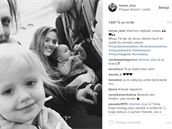 Tomáovi vyznání na Instagramu dojalo i Vendulu Pizingerovou.