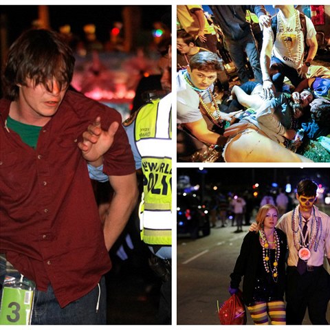 Atentátník (na snímku vlevo) vjel autem do lidí v americkém New Orleans.