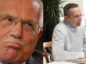 Václav Klaus (vlevo) tvrdí, e strana ODS je v souasnosti slabá. Jeho syn...