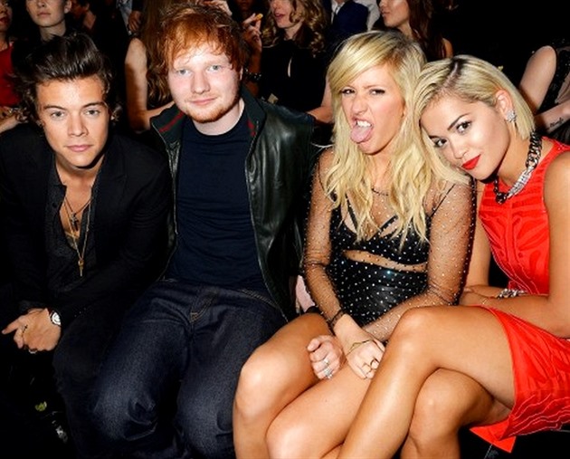 Harry Styles, Ed Sheeran, Ellie Goulding, Rita Ora