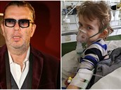 Syn Richarda Müller byl pevezen do nemocnice s akutní laryngitidou.