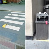 Pacman je vude! (vlevo) A nebo vs mon seere popelnice!
