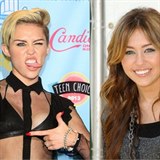 Miley Cyrus - přirozená barva vlasů - světle hnědá