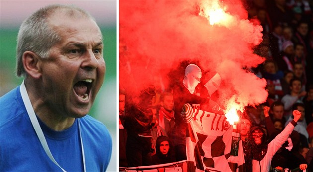 V derby si trenér Sparty Petr Rada uije, slávistití fanouci ho nenávidí.