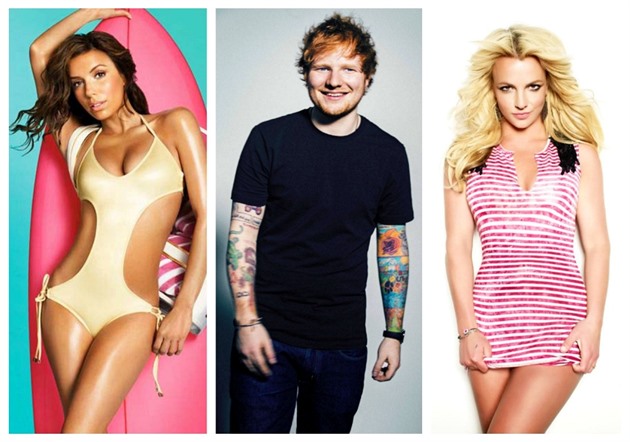 Eva Longoria / Ed Sheeran / Britney Spears