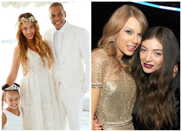 Beoyncé a Jay-Z / Lorde a Taylor Swift