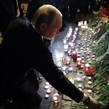 Ruský prezident přijel na místo tragédie položit svíčku