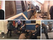 Výbuch v petrohradském metru.