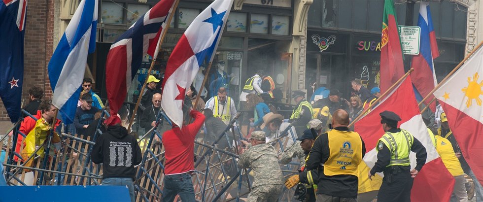 Tak takhle vypadal bostonský maratón.