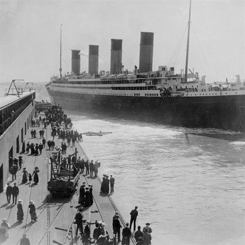 Takhle vypadal Titanic ped vyplutm.