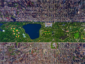 Proslulý hranatý Central Park v New Yorku.