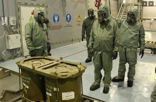 Rutí vojáci pi likvidaci syrských chemických zbraní na zaátku války