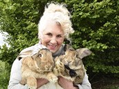 Majitelka chovu obích králík Annette Edwards uvedla, e neastné zvíe ti...