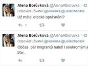 Alena Borvková rasisticky zaútoila na dalí novináku, Chadalíkovou oznaila...